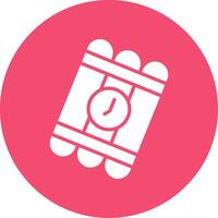 Bomb Multi Color Circle Icon vector
