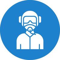 Pilot Multi Color Circle Icon vector