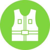 Jacket Multi Color Circle Icon vector