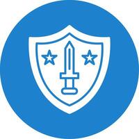 Shield Multi Color Circle Icon vector