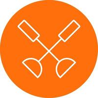 Paddle Multi Color Circle Icon vector