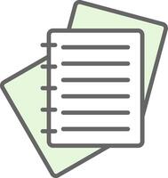 Notes Fillay Icon Design vector