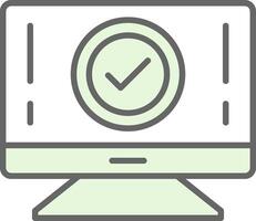 Computer Fillay Icon Design vector