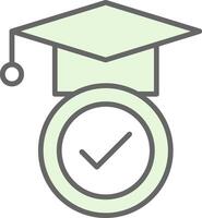 Education Fillay Icon Design vector