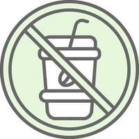 Prohibited Sign Fillay Icon Design vector