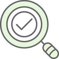 Magnifying Glass Fillay Icon Design vector