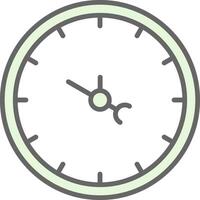 reloj relleno icono diseño vector