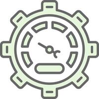 Speedometer Fillay Icon Design vector