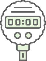 Pressure Gauge Fillay Icon Design vector