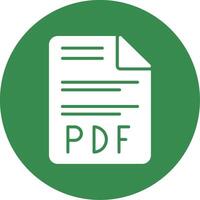 Pdf Multi Color Circle Icon vector