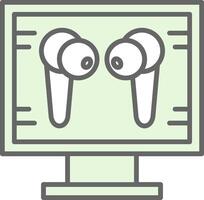 Computer Fillay Icon Design vector