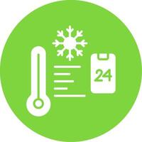 Temperature Control Multi Color Circle Icon vector