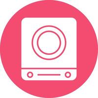 Induction Stove Multi Color Circle Icon vector
