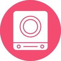 Induction Stove Multi Color Circle Icon vector