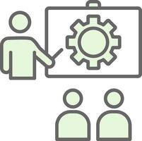 Training Fillay Icon Design vector