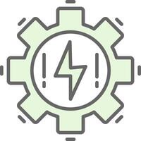 eléctrico relleno icono diseño vector