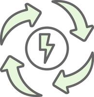 Eco Energy Fillay Icon Design vector