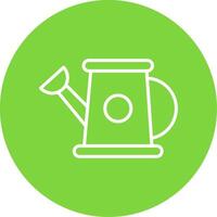 Watering Can Multi Color Circle Icon vector