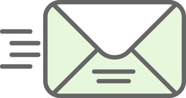 Email Fillay Icon Design vector