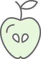 manzana relleno icono diseño vector