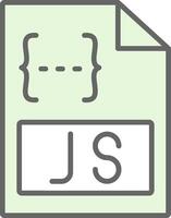 Js Fillay Icon Design vector