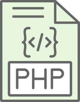 php relleno icono diseño vector