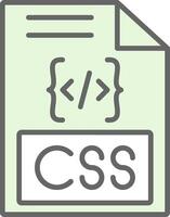 Css Fillay Icon Design vector