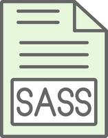 Sass Fillay Icon Design vector