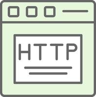 Http Fillay Icon Design vector