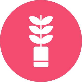Plant Multi Color Circle Icon vector