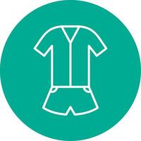 Jumpsuit Multi Color Circle Icon vector