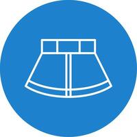 Skirt Multi Color Circle Icon vector