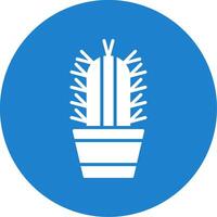Succulent Multi Color Circle Icon vector