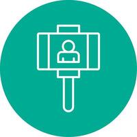 Vlogger Multi Color Circle Icon vector
