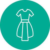 Dress Multi Color Circle Icon vector