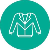 Coat Multi Color Circle Icon vector