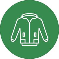 Jacket Multi Color Circle Icon vector