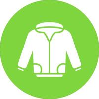 chaqueta multi color circulo icono vector