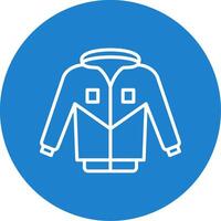 Jacket Multi Color Circle Icon vector