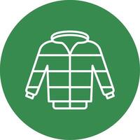 Jacket Multi Color Circle Icon vector