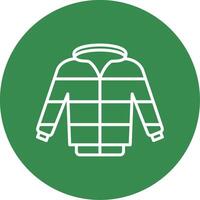 Jacket Multi Color Circle Icon vector