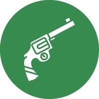 Gun Multi Color Circle Icon vector