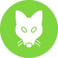 Fox Multi Color Circle Icon vector