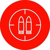 Ammo Multi Color Circle Icon vector