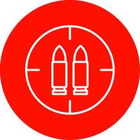 Ammo Multi Color Circle Icon vector