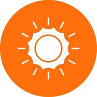 Sun Multi Color Circle Icon vector