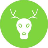 Stag Multi Color Circle Icon vector