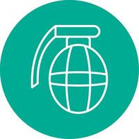 Grenade Multi Color Circle Icon vector