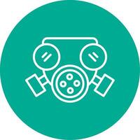 Mask Multi Color Circle Icon vector