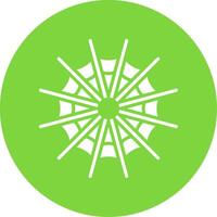 Spider Web Multi Color Circle Icon vector